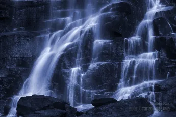 Waterfall at night