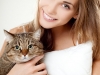 Girl with cat