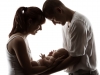 Family with newborn baby