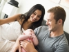 Couple with newborn baby