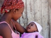 Mother with baby girl