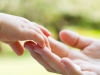 Mother and baby's hands