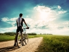 Young man with bicycle