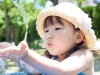 Girl drinks tap water