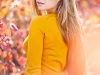 Young woman in orange