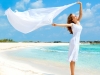 Girl with white scarf