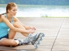 Woman with rollerblades