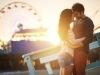 Couple an the ferris wheel