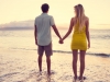 Couple watching the sunset