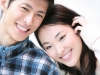 Couple smiling