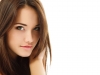Girl on white background