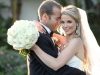 Happy bride and groom