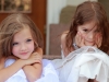 Little girls at a wedding