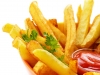 French fries with ketchup