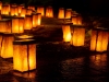Paper lanterns on Christmas Eve