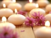 Candles and flowers