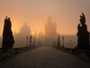 Misty sunrise