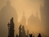 Tourists on Charles Bridge