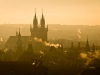 View of Prague city towers