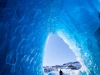 Ice cave in the Glacier