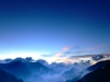Sunrise over mountains
