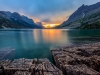 Sunset at Saint Mary Lake