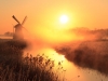 Sunrise with windmill
