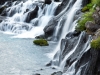 A rocky waterfall