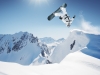 Snowboard jumping