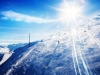 Skiers having fun