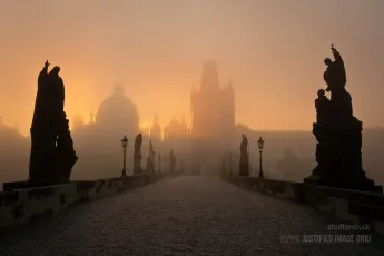 Misty sunrise