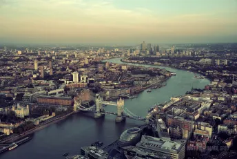 London rooftop view