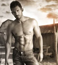 Hunky male model