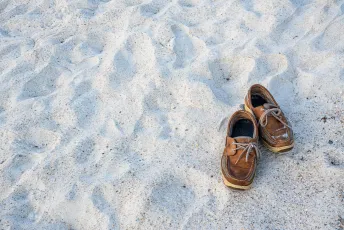 Boat Shoes on the Beach
