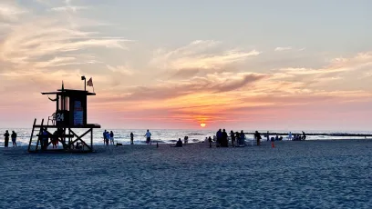 Sunset at Newport Beach