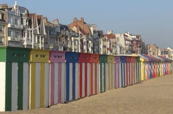 Happy beach huts in Malo-les-Bains