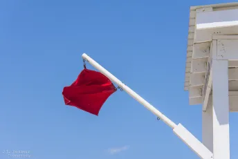 Red Beach Warning Flag - Myrtle Beach, South Carolina