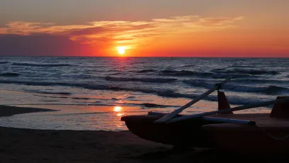 Sunset on the beach