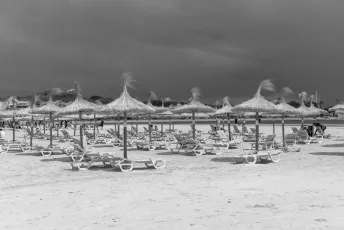 on the beach