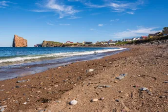 Plage de l’anse au nord, Percé, Gaspésie, Québec, Canada