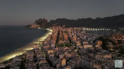Amanhecer em Ipanema no Rio de Janeiro