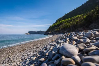 Plage de Cap-Bon-Ami, Parc National Forillon, Québec, Canada