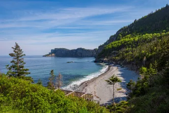 Plage de Cap-Bon-Ami, Parc National Forillon, Québec, Canada