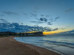 Winter Sunrise at the Seaside