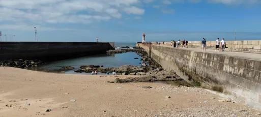 Felgueiras and Duoro Bar Lighthouses Porto Portugal