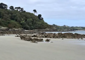 Sur la plage abandonnée, Plougasnou, Trégor, Finistère, Bretagne