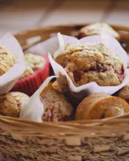 Muffins fraises framboises (+recipe)