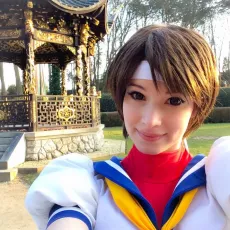 Sakura - Street Fighter cosplay selfie~