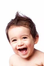 Smiling toddler boy
