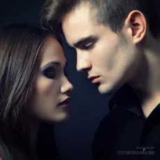 Beautiful young man and woman